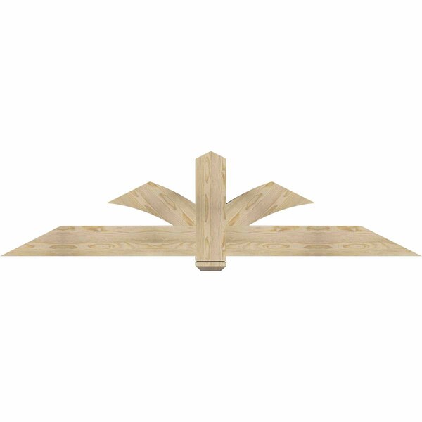 Ekena Millwork Redmond Rough Sawn Timber Gable Bracket, Douglas Fir, 84"W x 21"H x 6"D x 6"F, 6/12 Pitch GBW084X21X0606RED00RDF - main
